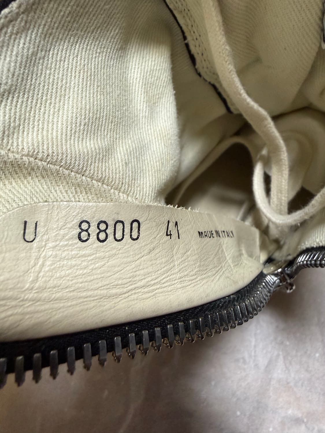 릭오웬스 다크쉐도우 자수 베간 하이탑 41 상품이미지8