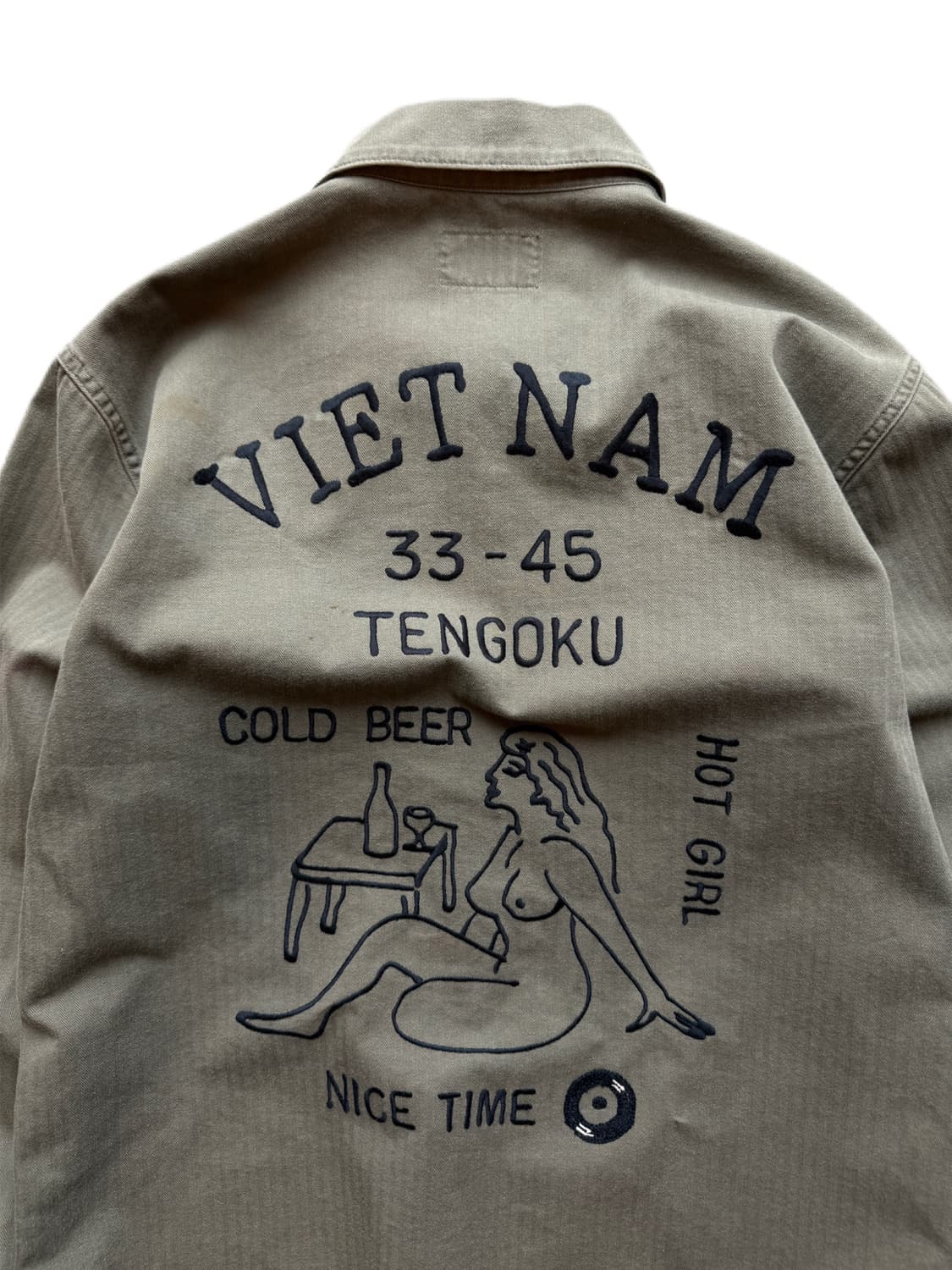 17fw 와코마리아 천국동경 해링본 아미셔츠 M 상품이미지4