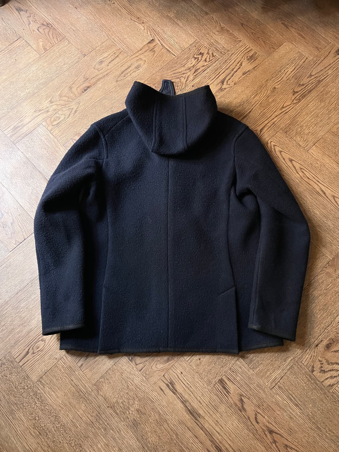 [38]DANTON 단톤 네이비 울 후드 코트 상품이미지8