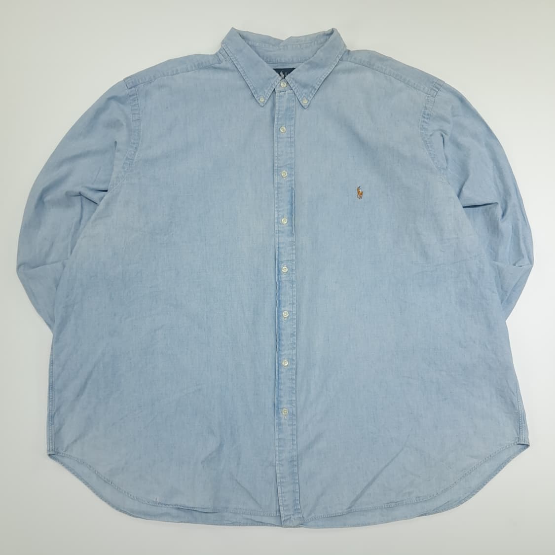 CN794 4XB 폴로 랄프로렌 샴브레이 긴팔 셔츠 남방 상품이미지1