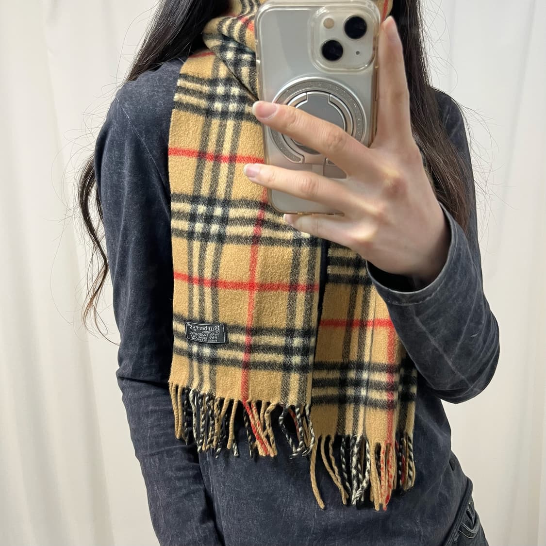 Burberry Nova Check Lambswool Muffler  상품이미지2
