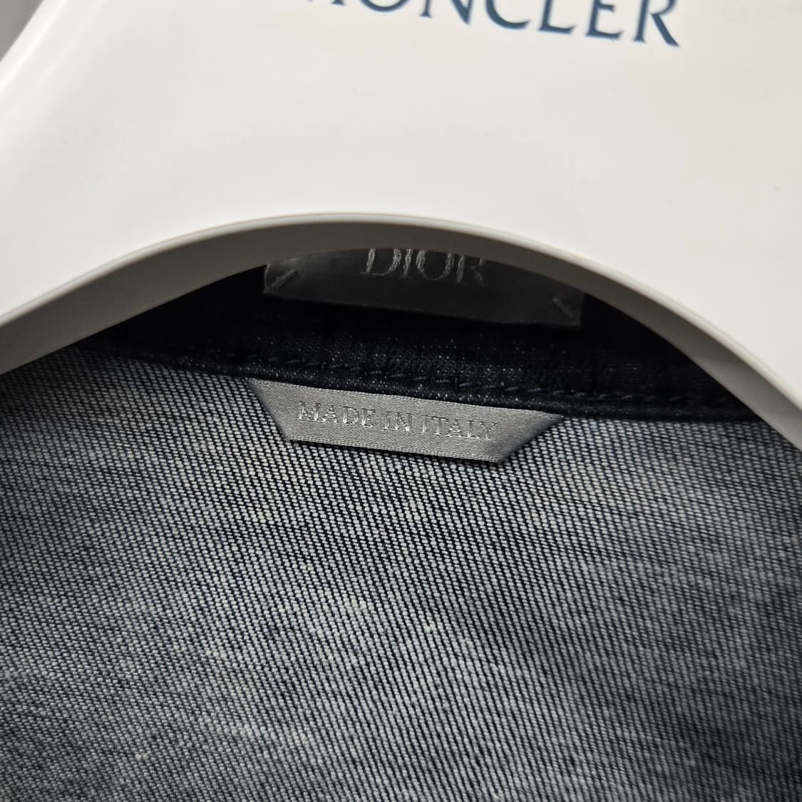 디올 오블리크 블렌드 벨벳 데님 셔츠 지켓 46 상품이미지3