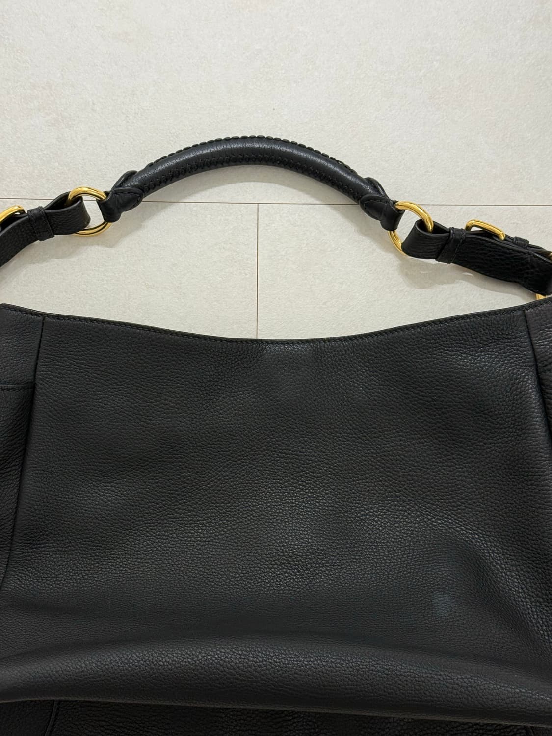 프라다 비텔로 다이노 호보 숄더백 블랙 상품이미지4