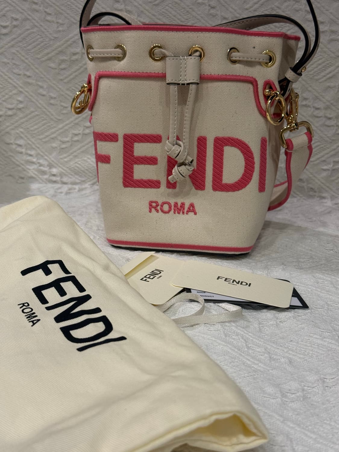 펜디복조리 캔버스 핑크 상품이미지3