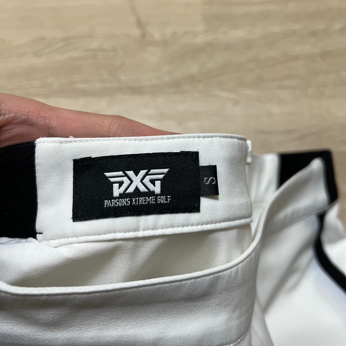 PXG 여성 골프웨어 배색 라인 스판 골프 스커트 [화이트] S 상품이미지5