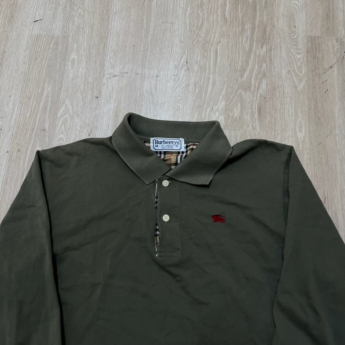 버버리 런던 노바체크 PK 긴팔 카라티 M/95  상품이미지2