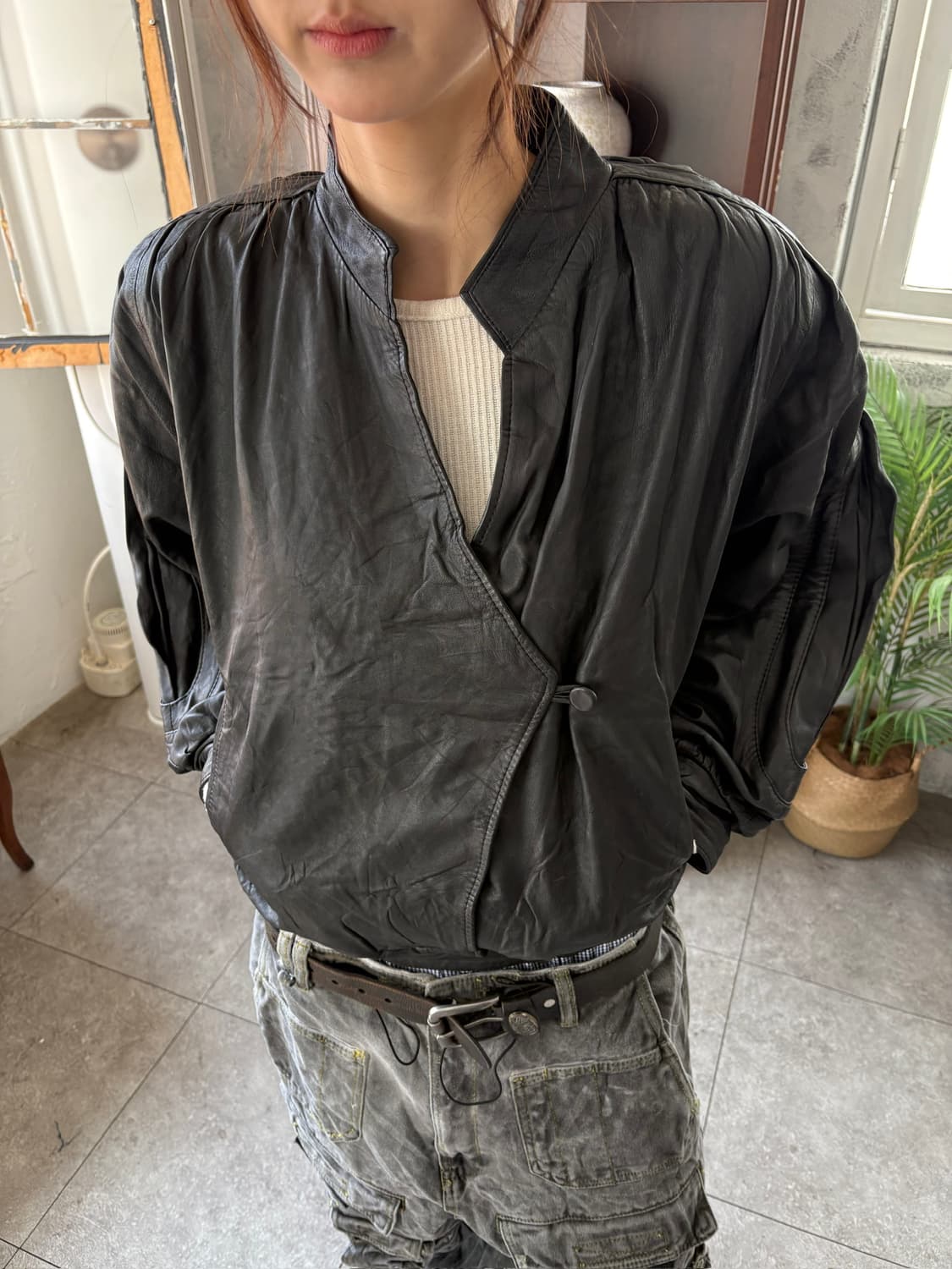 랩클로저 레더 블루종 자켓 상품이미지2