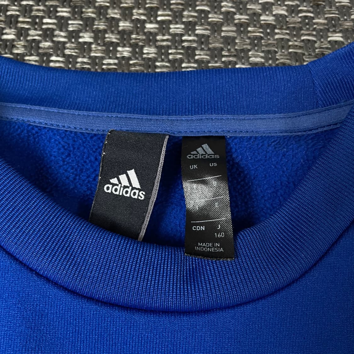 아디다스 블루 빅로고 맨투맨 상품이미지4