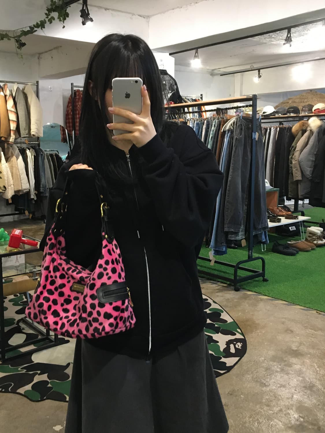 씻을리 핑크 치타 숄더백 상품이미지5