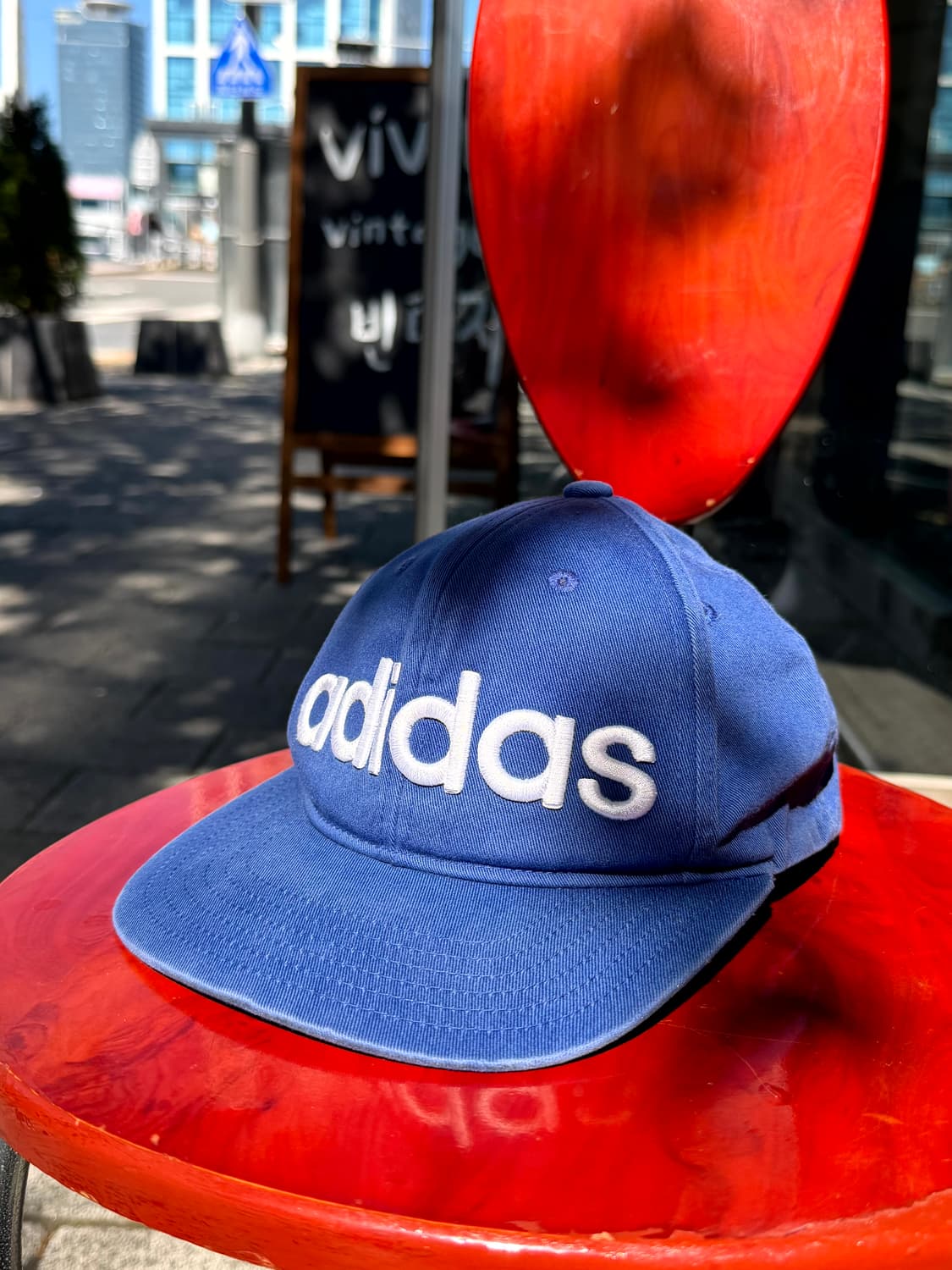 Adidas Blue & Green Logo Cap (OSFC) 상품이미지1