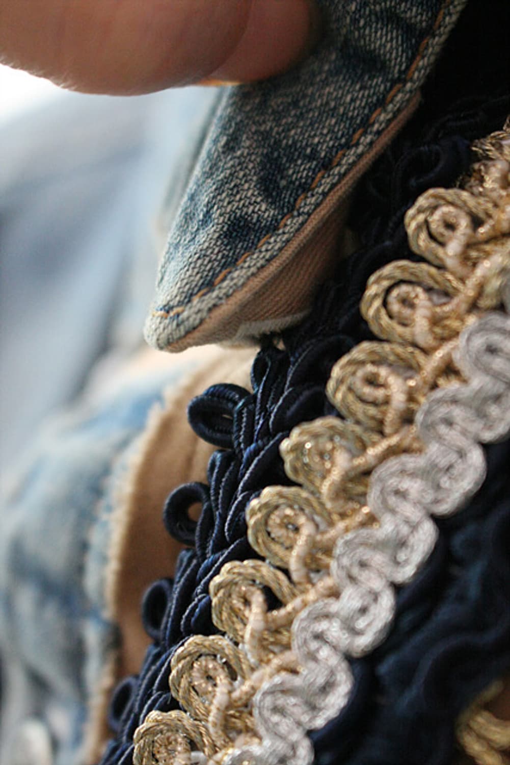 Sacai 사카이 청남방 진셔츠 새제품 상품이미지3