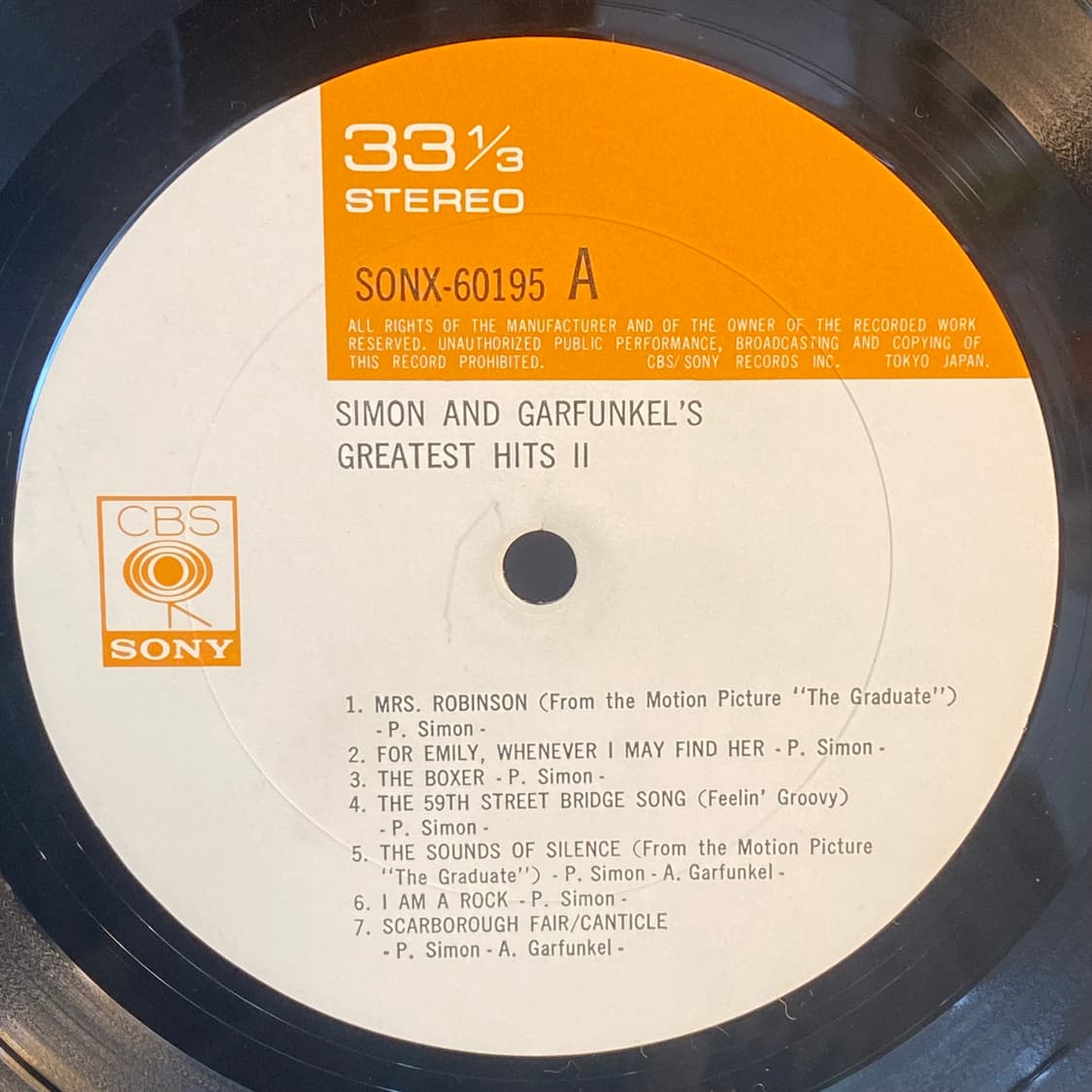 (LP-포크) Simon And Garfunkel -Hits II 상품이미지4