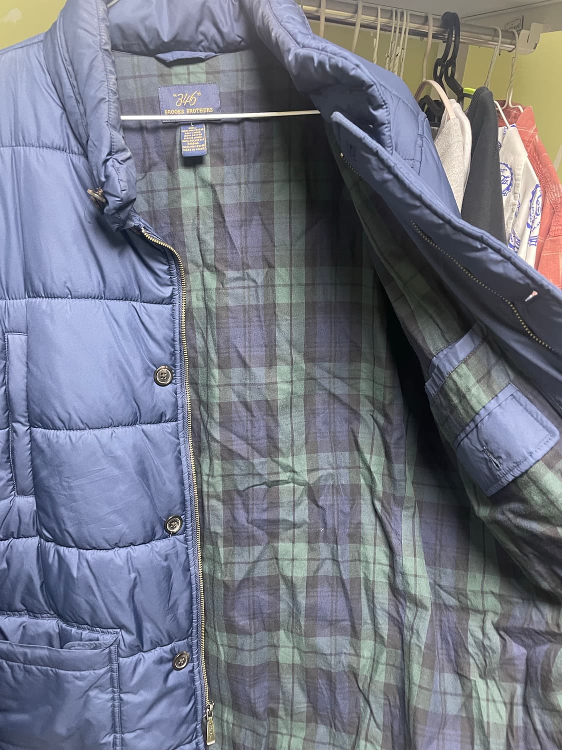 브룩스브라더스 클래식 네이비 패딩 L 상품이미지4