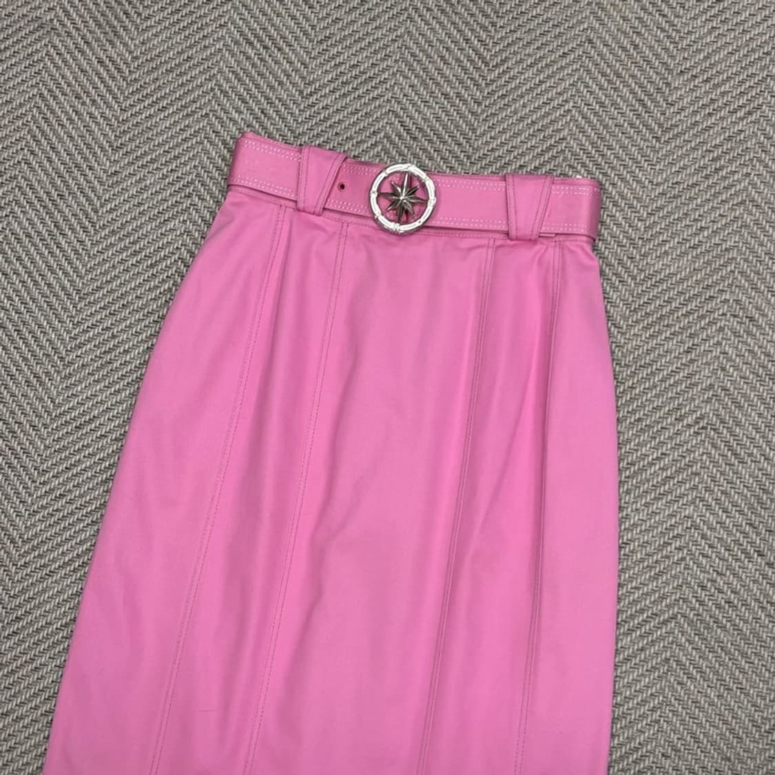 꾸레주 벨티드 미디 스커트 v1107 상품이미지3