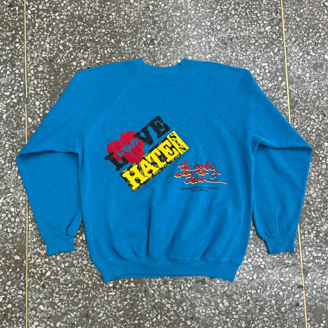80s USA 헤인즈 Acts`88 빈티지 스웻셔츠 XL 상품이미지2
