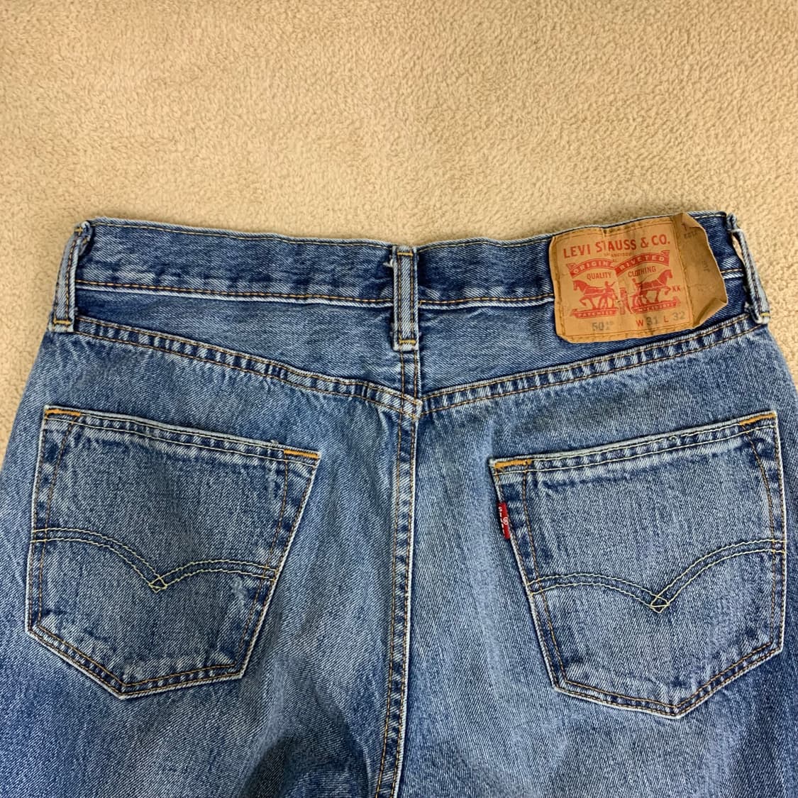 빈티지 리바이스 501 워싱 데님팬츠(30사이즈) 여자청바지 남자청바지 상품이미지4