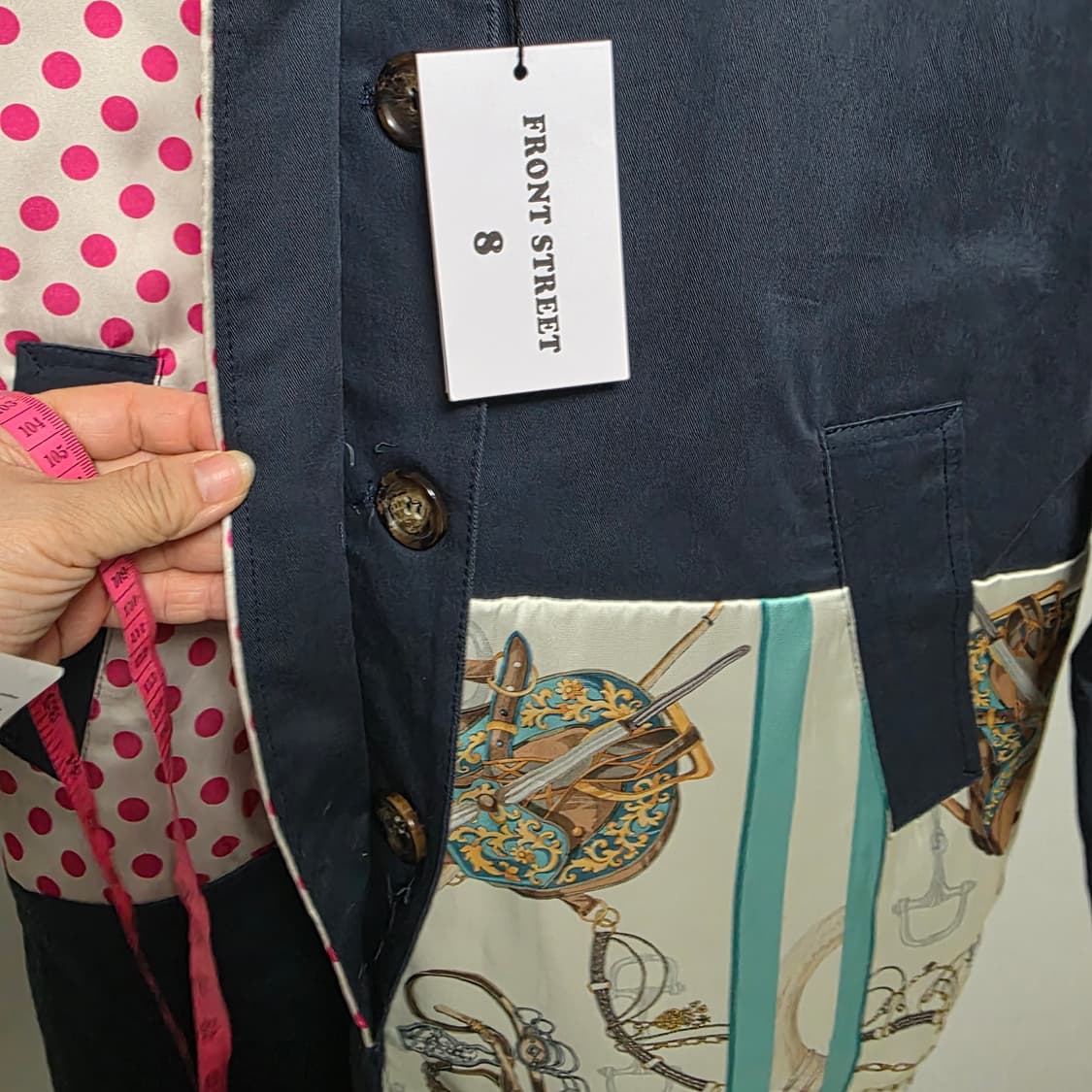 FRONT STREET 네이비 코트 38사이즈 상품이미지6