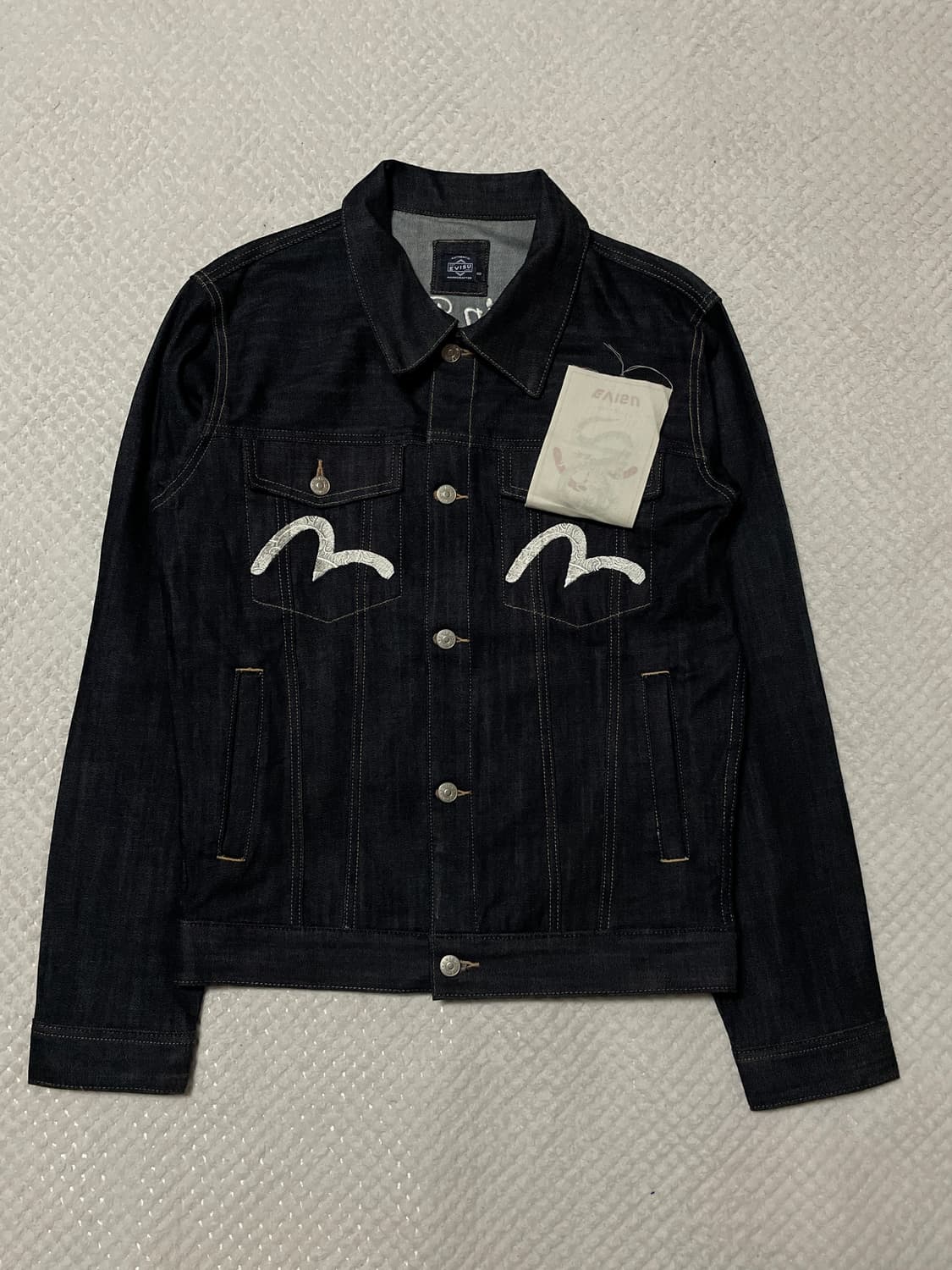 EVISU 에비수 타입3 WAVES IN EASTSEA 자수 데님 자켓 상품이미지5