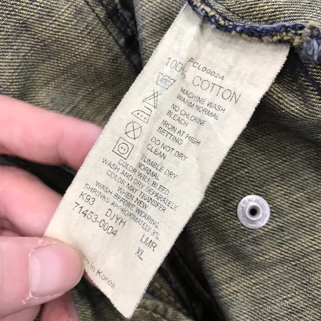 리바이스 LEVIS 00s 라이더 데님자켓 [XL] 상품이미지7