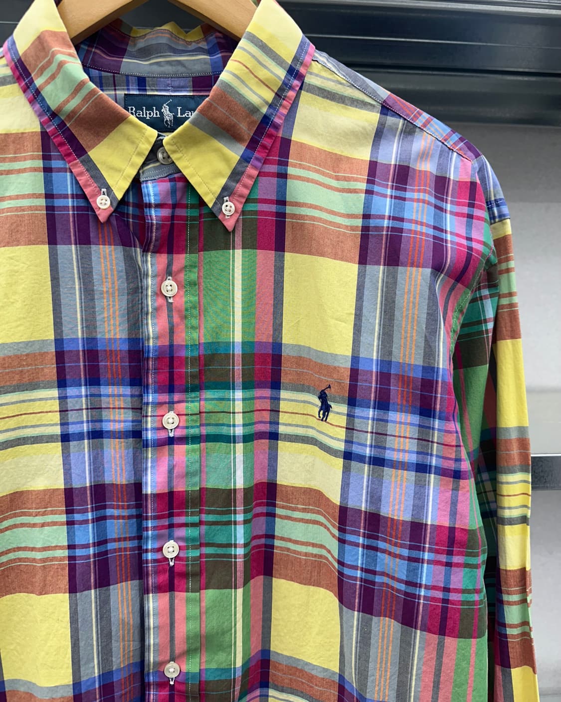 (XL)폴로 체크 셔츠-M1966 상품이미지2