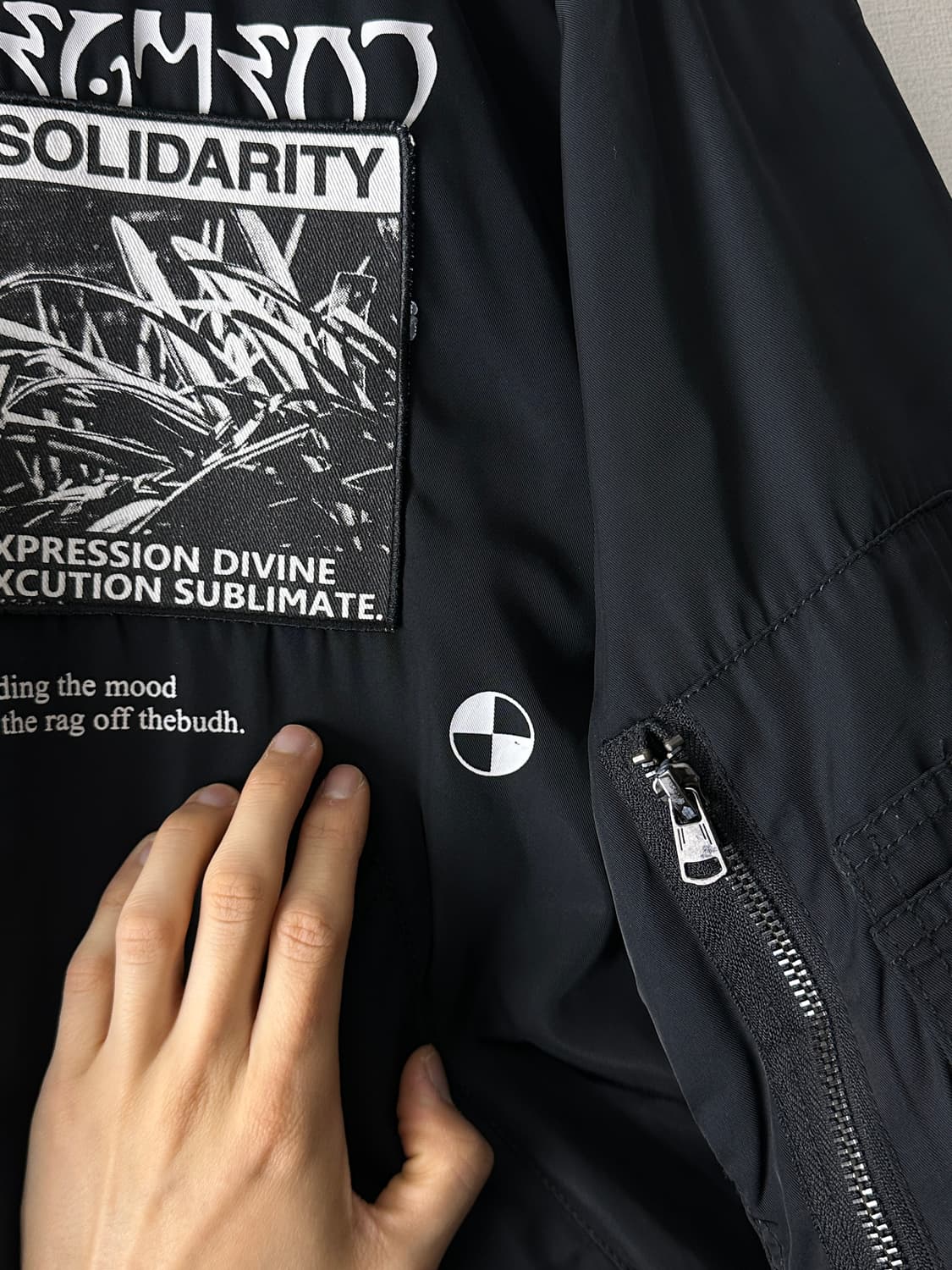 SQUC 러프 그래픽 플라이트 자켓 상품이미지8