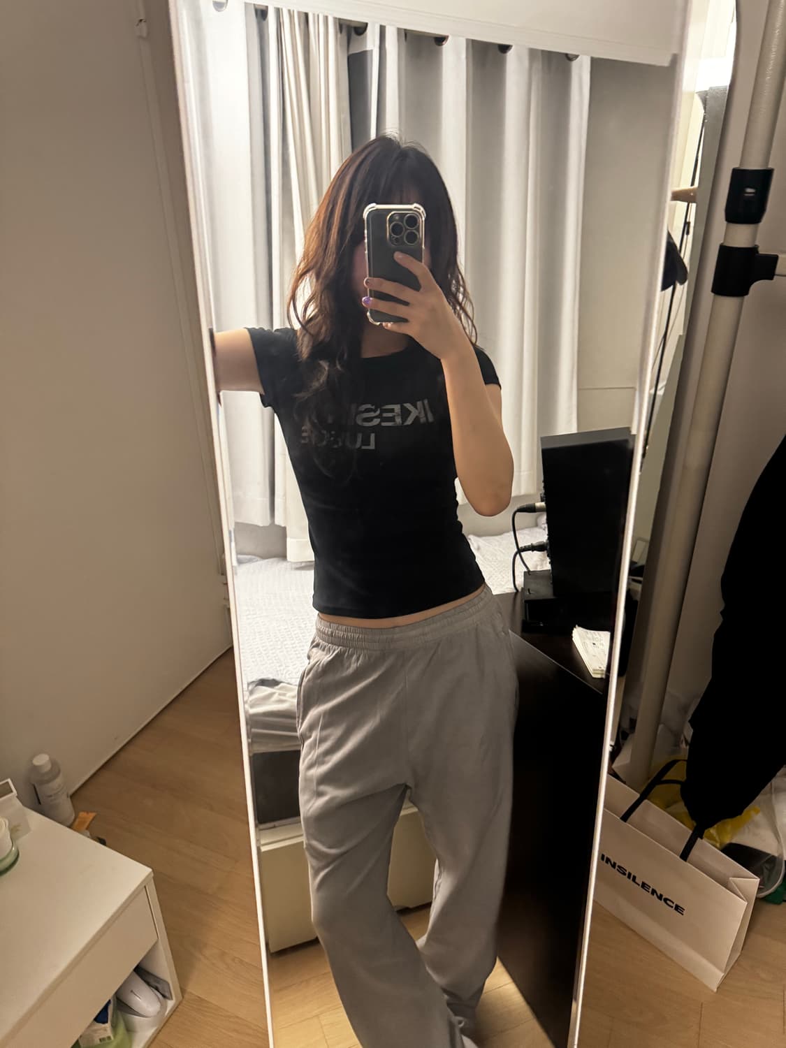 이지 갭 yeezy gap 라이트 띤 스웻팬츠 포에틱그레이 S 상품이미지2