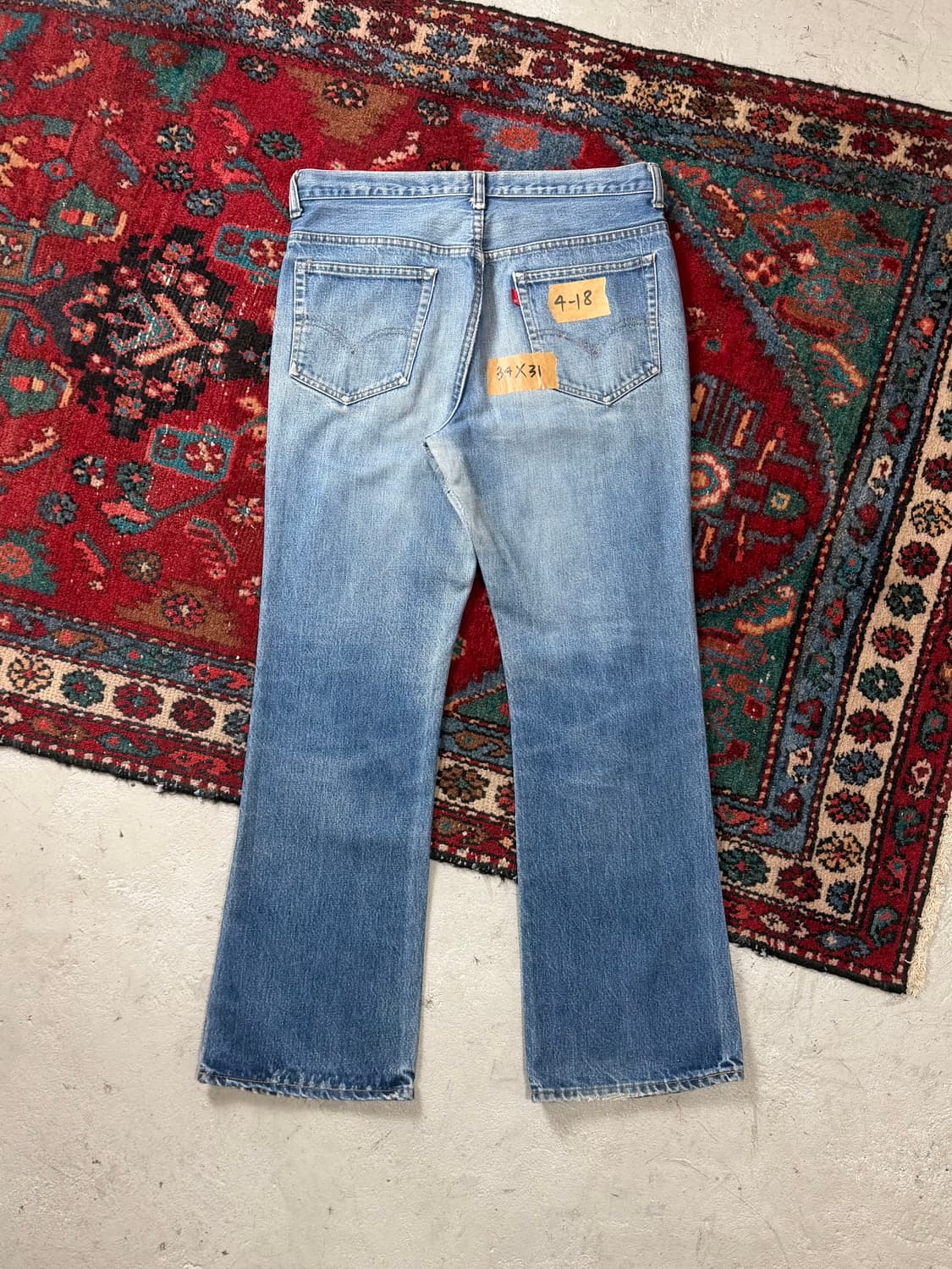 80's USA Made 리바이스 오렌지탭 517 42탈론 체인스티치  상품이미지4
