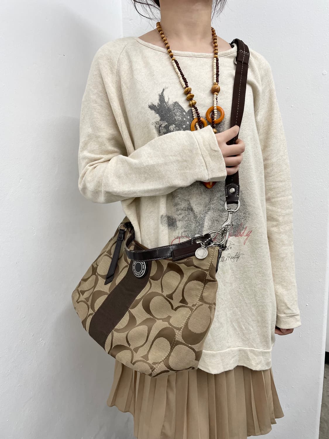 코치 자카드 호보백 상품이미지5