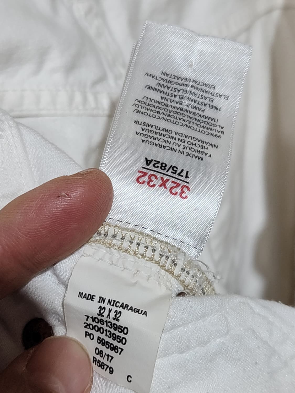 (33) 랄프로렌 폴로 청바지 화이트진 데님팬츠 스판  상품이미지5