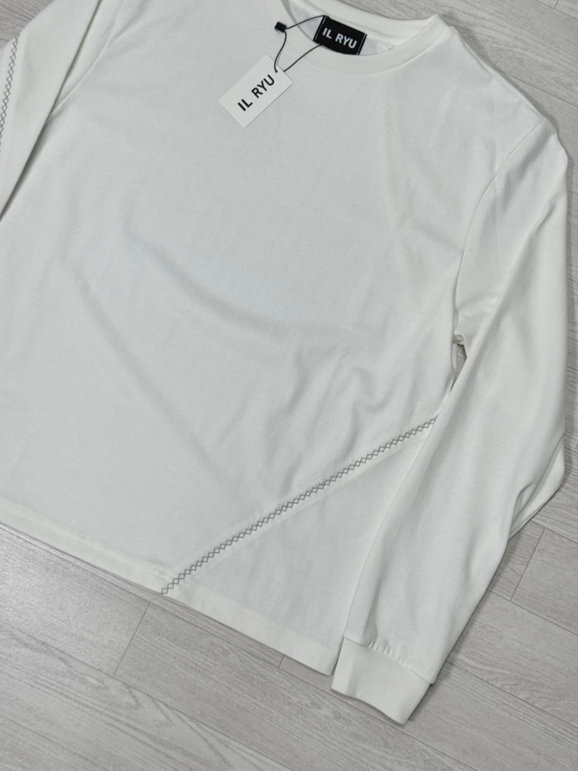 일류 Trace long sleeve (White) 1 상품이미지7