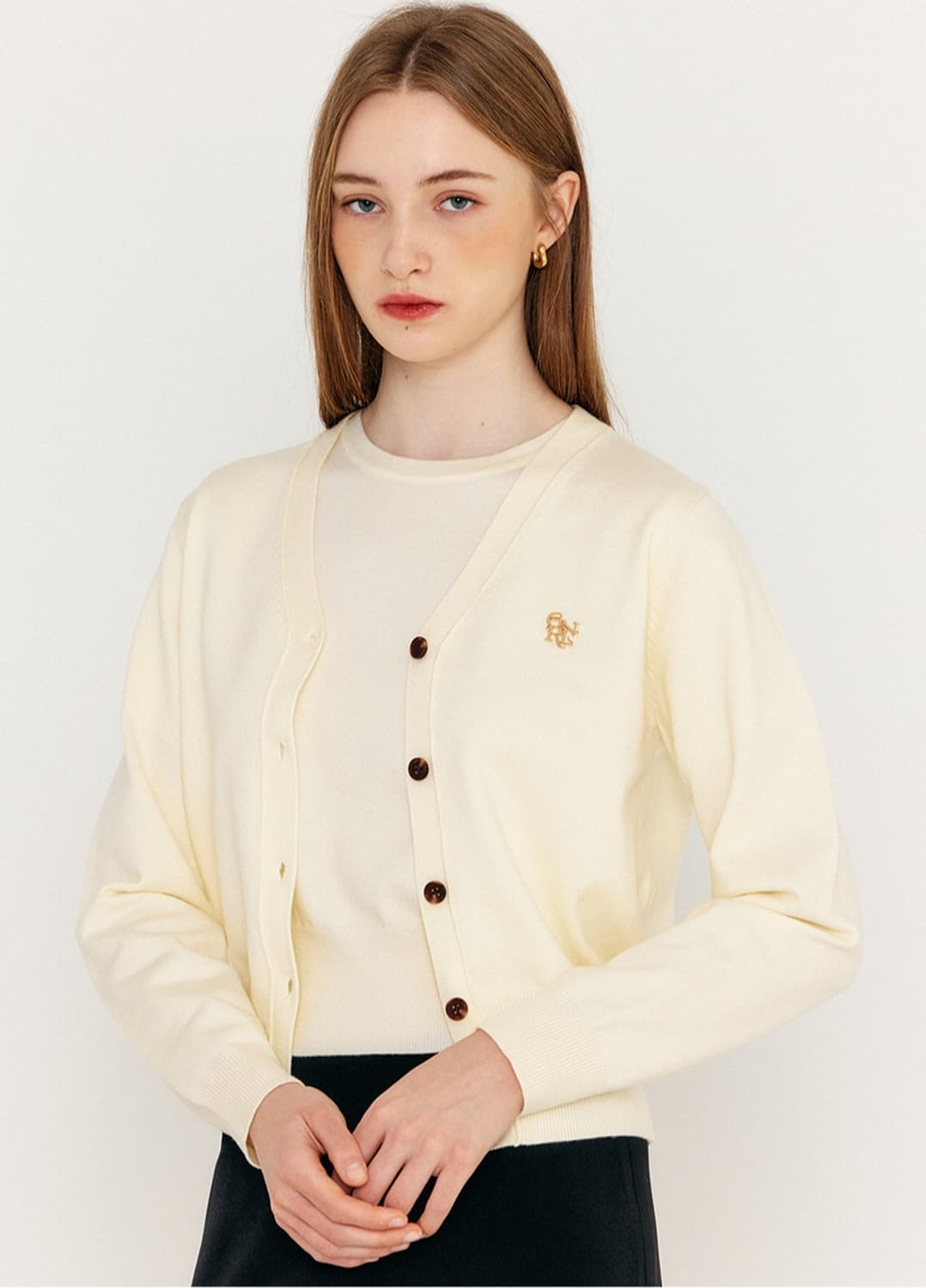 제너럴아이디어 에센셜 가디건 S / 아이보리 상품이미지7