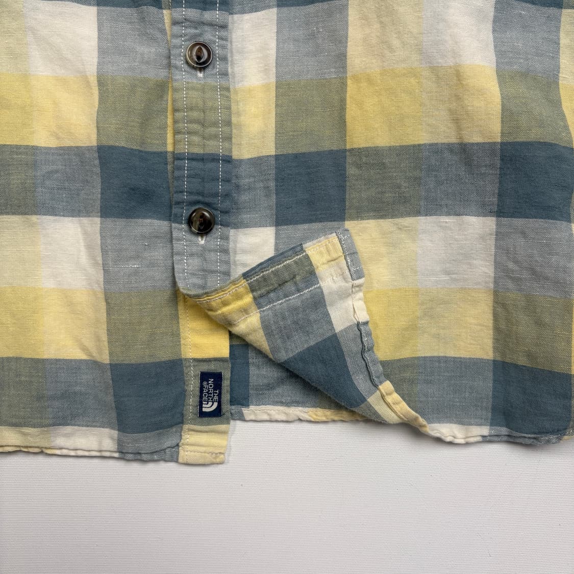 [M] The North Face linen half-shirt 상품이미지2