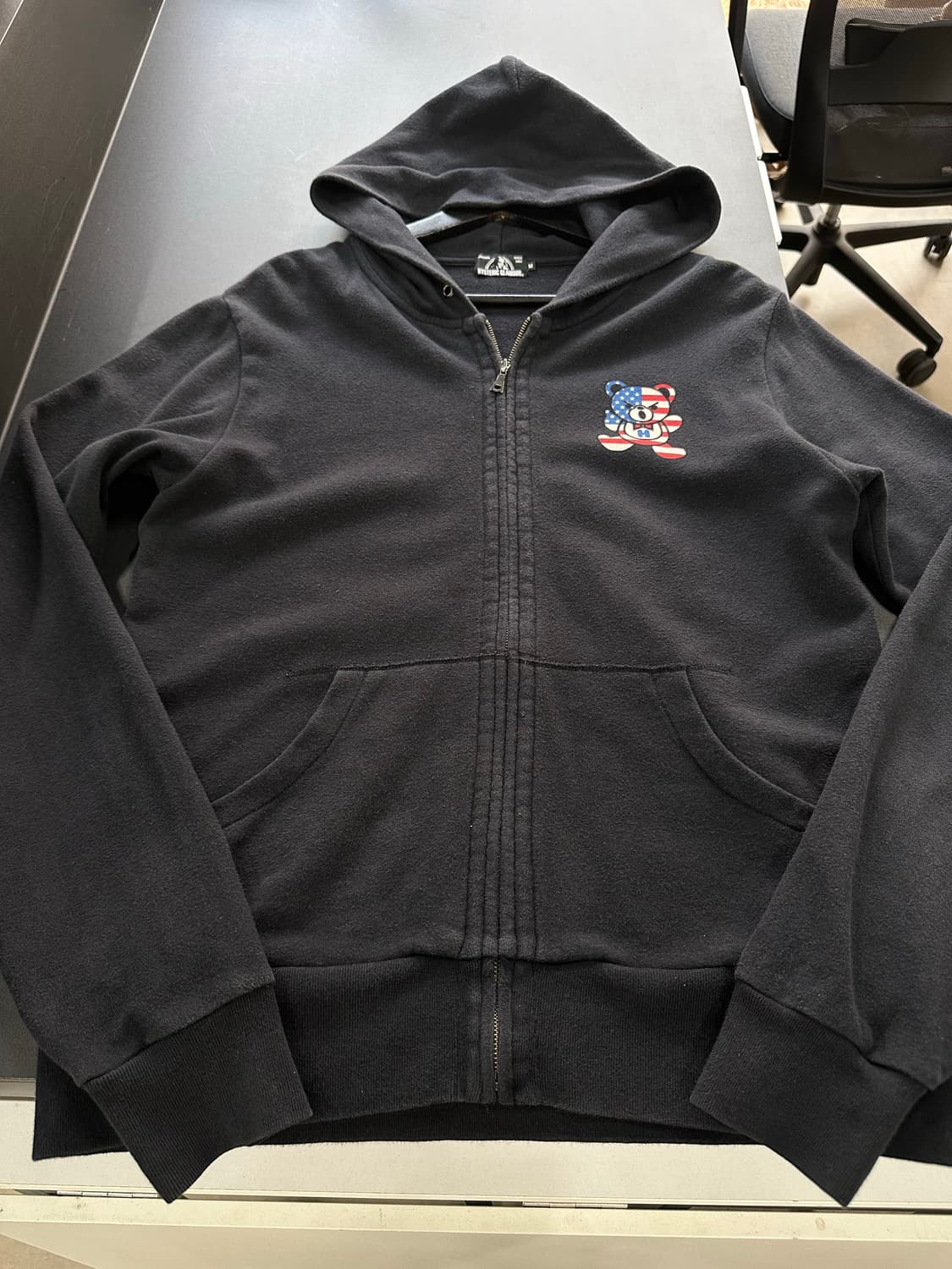 히스테릭글래머 스타성조기 퍽베어 후드집업 상품이미지5