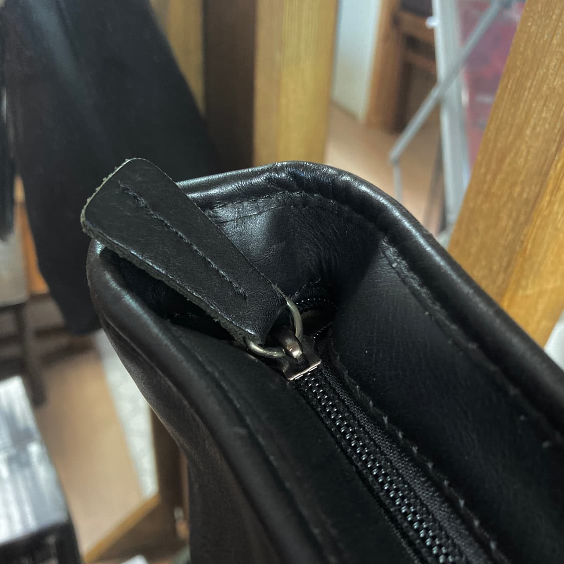 (os) 엘엘빈 레더 토트백 블랙 상품이미지5