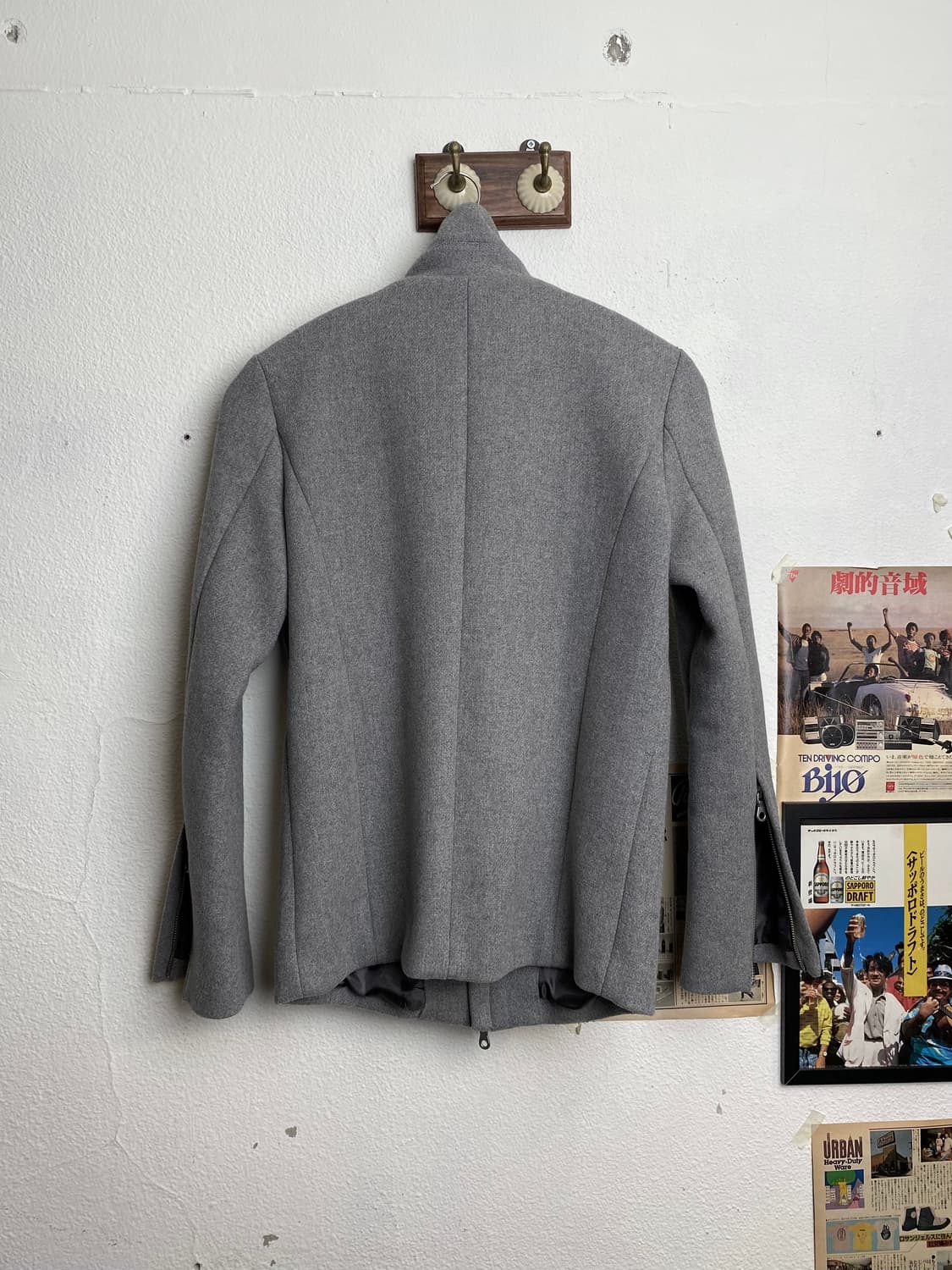 노아이디 지퍼 하이넥 자켓 상품이미지3