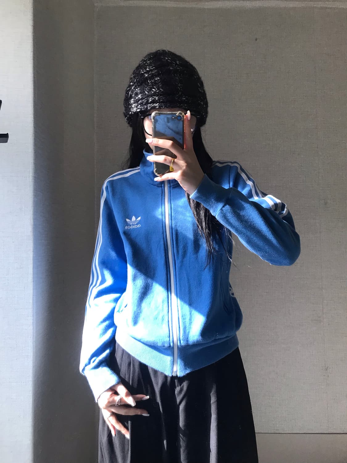 아디다스 연하늘 면집업 상품이미지3