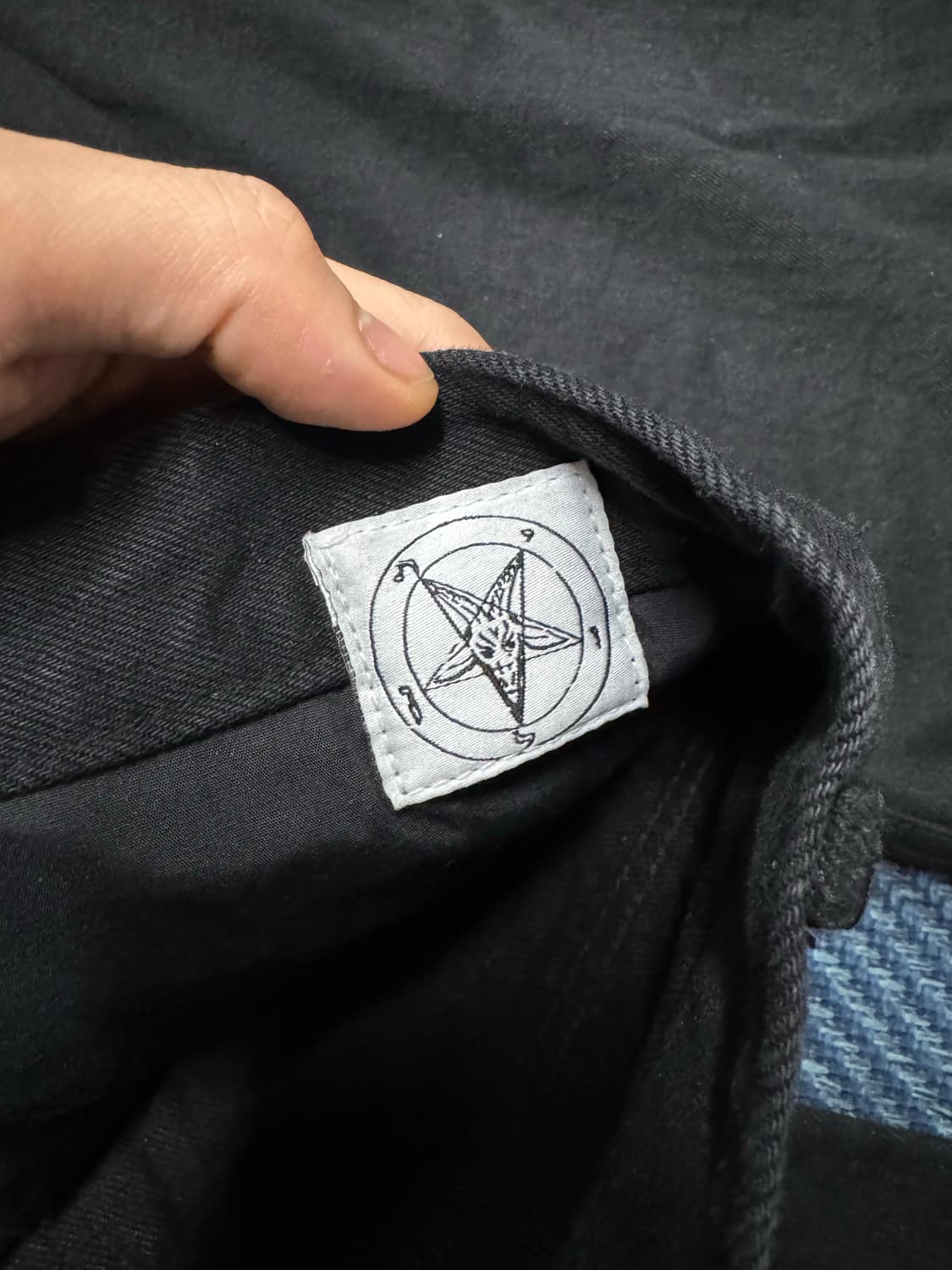 emostanceclub 레더 패치 플레어진 상품이미지5