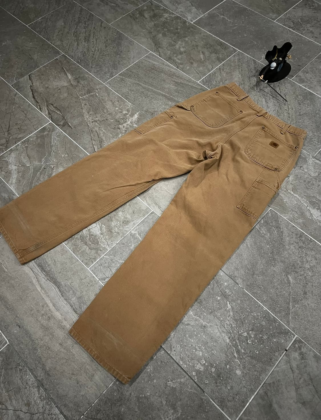 (34X34)칼하트 더블니 워크팬츠 B136BRN 칼하트브라운 던거리핏 상품이미지7