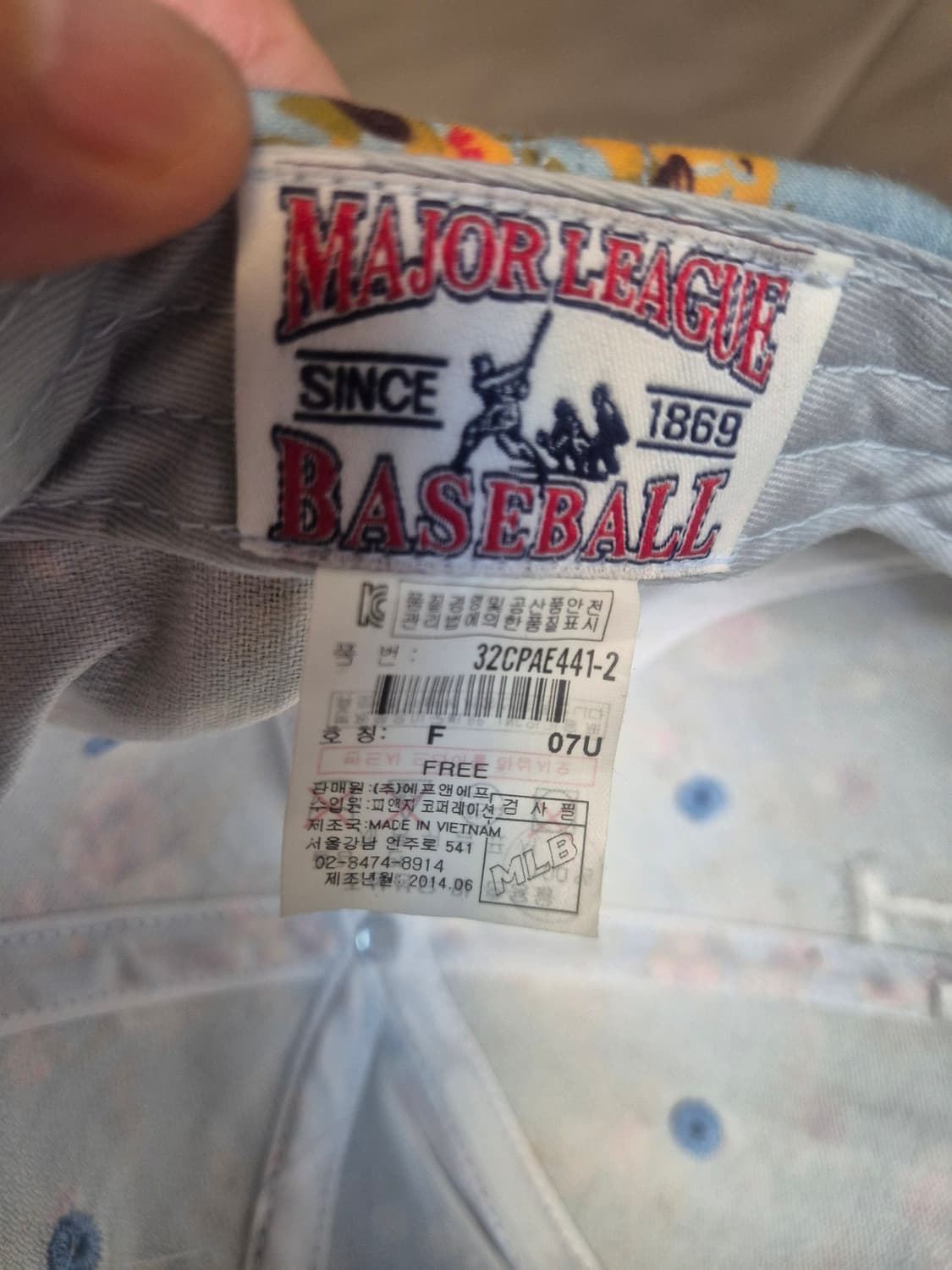 MLB LA 다저스 꽃무늬 스냅백 여자 프리 상품이미지5