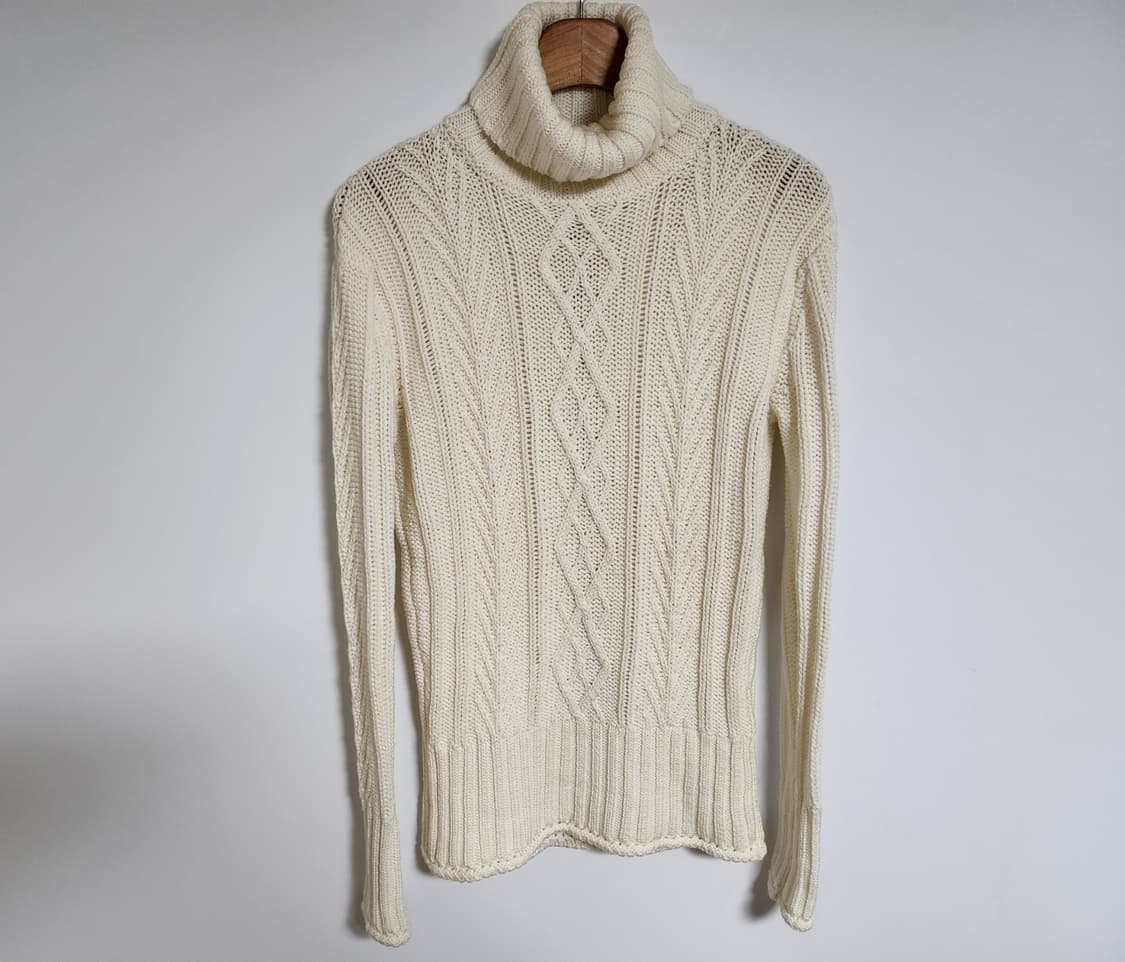 40 톰브라운 아란 케이블 여성 목폴라 니트 FKA222A 00014 상품이미지4