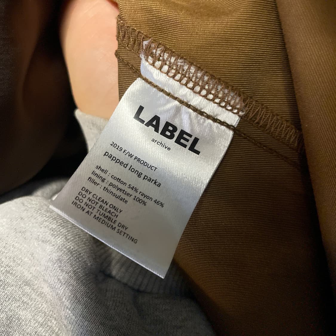 라벨아카이브 패디드 롱 파카 피쉬테일 상품이미지4