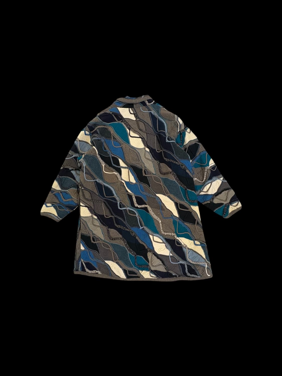 쿠지 오스트레일리아 울 패턴 코트 상품이미지2