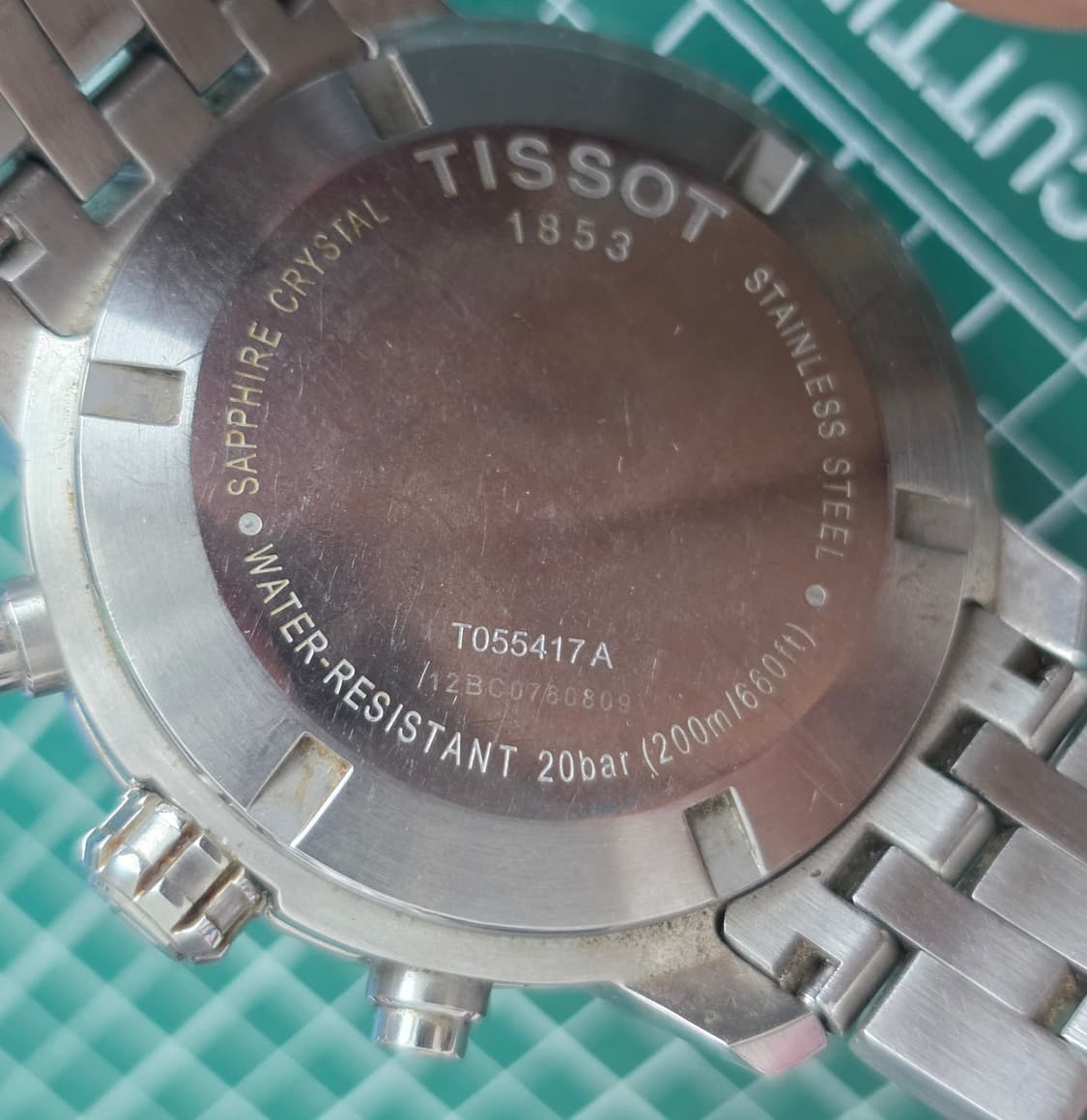 티쏘 (TISSOT) PRC200 쿼츠 크로노그래프 검판메탈 시계 (보증 상품이미지6