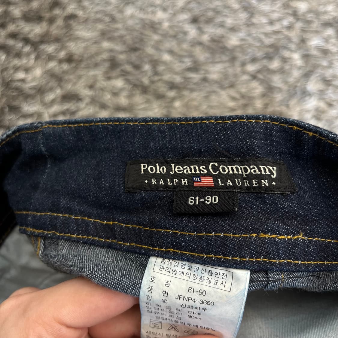 랄프로렌 폴로진스 여성 데님 청치마 스커트 (61-90) 상품이미지4