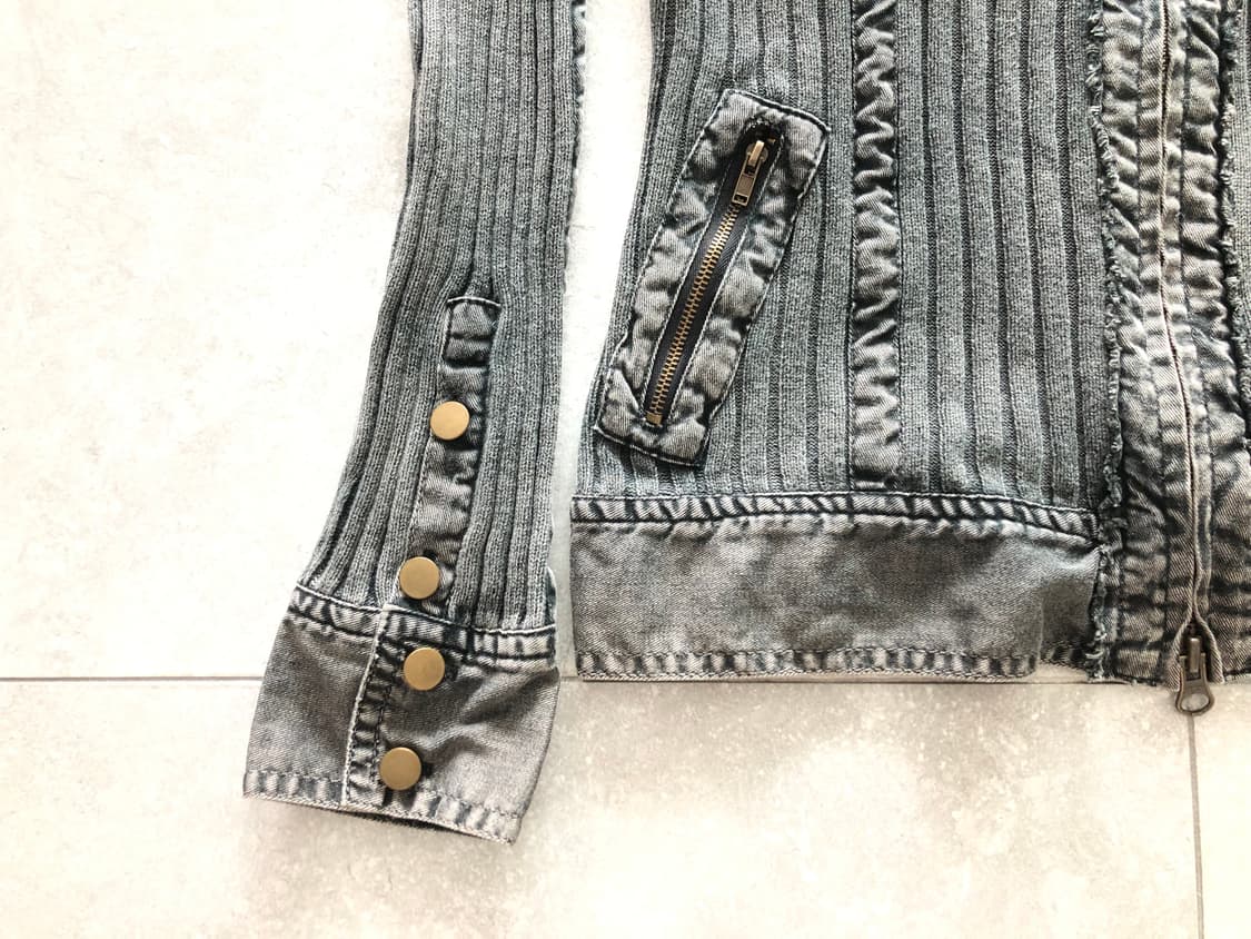 00‘s • y2k 골지 포켓 집업 상품이미지4