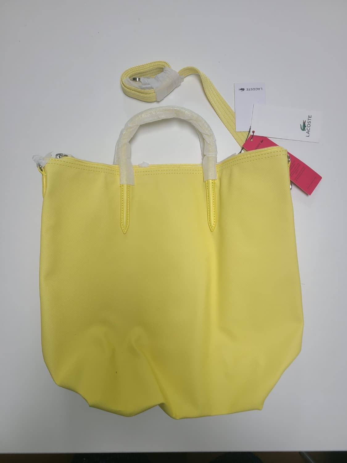 라코스테 버티컬 쇼퍼백 (선샤인 옐로우) 상품이미지3