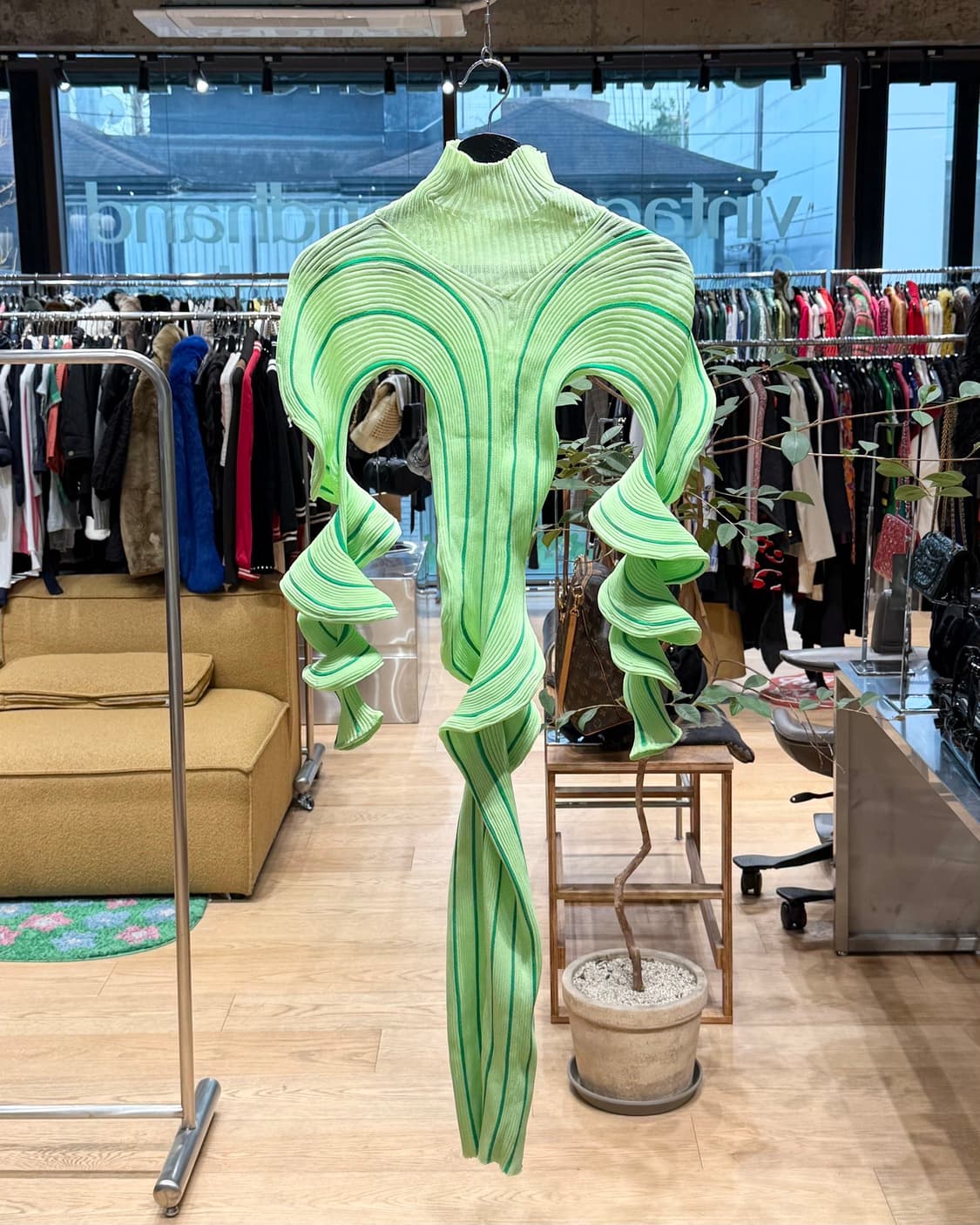 보테가 베네타 그린 링컬 드레스  상품이미지1