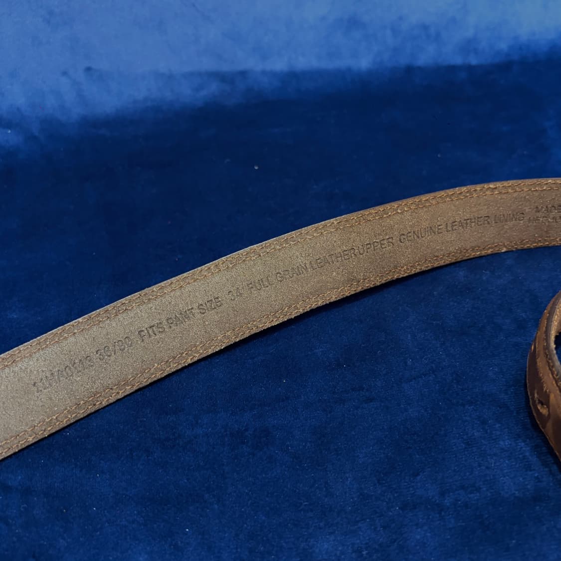 풀그레인 리얼 레더 브라운 벨트 상품이미지4