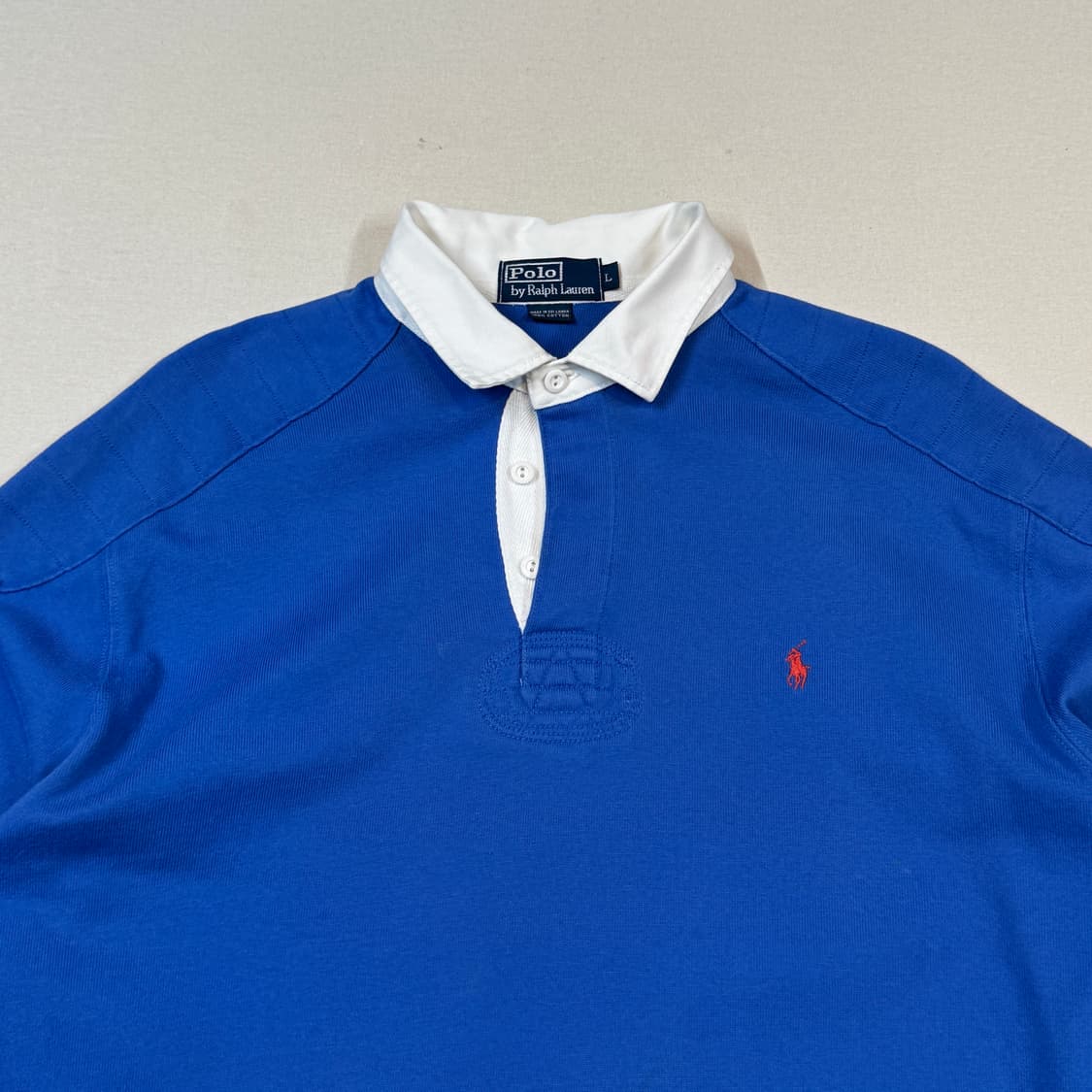 L) 폴로 랄프로렌 단가라 럭비티 긴팔 카라티 상품이미지3