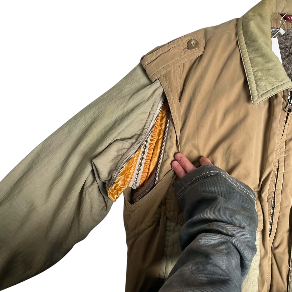 Dolce 탈부착가능한 코튼 나일론 봄버  상품이미지7